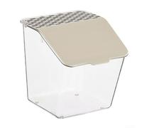 Boîte de rangement murale transparente pour ail, piment, oignons verts et poivrons avec couvercle anti-poussière et étanche - Boîte de rangement pour épices de cuisine