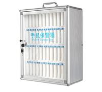 Boîte de rangement murale transparente pour téléphone portable avec serrure - 48 compartiments pour une gestion des appareils et un accès facile