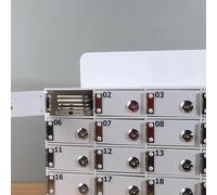 Boîte de rangement murale verrouillable en acrylique avec clés et ports de charge pour réunions de bureau (12 compartiments) - Dispositif mobile sécurisé nizer