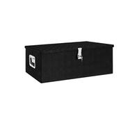 Boîte de rangement Noir 90x47x33,5 cm Aluminium 152255