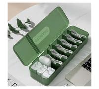 Boîte de Rangement Nordique for Tableau de Prises, Organiseur de câbles et Fils, boîtier for Prise, routeur Wi-FI sans Fil, Bracelet, Support de Prise de données de Bureau, étagère(Transparent Green)