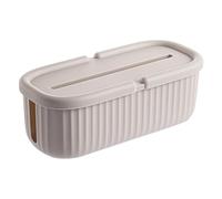 Boîte de rangement, organiseur de fils, 32,99 x 12,7 x 15,91 cm, panier de rangement spacieux résistant à la chaleur, support de prise pour cordon, TV, bureau, cuisine, chambre, sol et lieu de travail