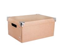 Boîte De Rangement P.Mâché, Fsc Rec 100%, 32,5x25x16cm, Pour Plier