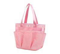 BoîTe De Rangement Panier de douche en maille portable pour dortoir universitaire avec de nombreuses poches améliorées Grand sac fourre-tout de douche avec 2 poignées pour salle de bain (B, One Size)