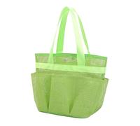 BoîTe De Rangement Panier de douche en maille portable pour dortoir universitaire avec de nombreuses poches améliorées Grand sac fourre-tout de douche avec 2 poignées pour salle de bain (C, One Size)