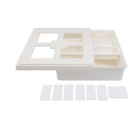 Boîte de rangement peu encombrante sous le tiroir de bureau - Système de montage sans perforation pour une organisation propre de l'espace de travail sans perçage (taille L)