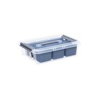 Boite de Rangement - Plast Team - Pro Box 2785 - 8L - 6 Recharges 6066 - Transparent et Gris