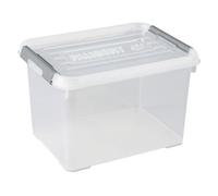 Curver Boîte de rangement HANDY 243808 empilable 400 x 290 x 260 mm transparent argent 1 pc