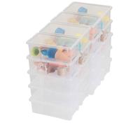 Boite de rangement plastique avec couvercle x20 Sundis VIEW BOX 5L, L.32,5 x l.19,5 x h.11 cm, Transparent