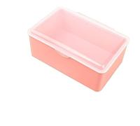 Boîte de Rangement Plastique PP Rose Couvercle Transparent Bijoux Perles | Le couvercle transparent verrouillable vous permet de voir le contenu en un coup d'œil, gardant les petits articles bien