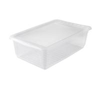 Boîte de rangement plate avec aération 30 litres pour Chaussures Vêtements