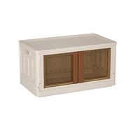 Boîte de rangement pliable avec couvercle, organiseur de placard, boîte rangement polyvalente 32l / 72l, boîte de rangement empilable dans le salon - étude de la chambre à coucher white,72L