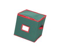 Boîte de rangement pliable de grande capacité 64 poches en matériaux Oxford robustes pour décoration de Noël, accessoires d'arbre de Noël