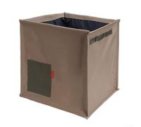 Boîte de rangement pliable efficace pour garder les articles triés pendant les voyages en camping ou les longs trajets dans un état compact plié (Kaki)