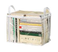 Boîte de rangement pliable pour livres - Étanche - Organisateurs transparents - Pour la maison - Étanche - Livre de jouets pliable pour la maison