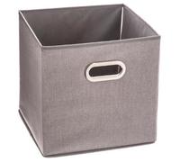 Boîte de Rangement Pliable Premium - PARIS PRIX - Gris Clair - Polypropylène, Métal & Carton