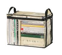 Boîte de Rangement Pliable Transparente pour Livres, Jouets et Plus