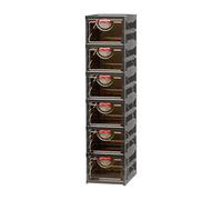 Boîte De Rangement Pliante À Chaussures, Boîte À Chaussures Transparente Empilable, Avec Une Organisation Multicouche, Avec Une Organisation Multicouche, 25,8x34.8x54.4 Cm, Pour Porte, Chambre, Salon