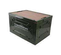 Boîte de Rangement Pliante, Boîte de Rangement de Camping à 5 Portes à la Mode 50L Grande capacité pour Voiture (OD Vert)