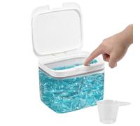 Boîte de Rangement Pop-up Pour Lessive, avec Couvercle, Large Ouverture pour un Nettoyage et Remplissage Faciles, avec Tasse à Mesurer, Convient pour Le Stockage de Poudre à Laver, Bombes de Bain