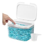 Boîte de rangement pop-up pour liquide de lessive, conteneur de poudre à lessive, Distributeur de feuilles de détergent à lessive pop-up de 2,8 L, Récipient transparent de grande capacité, tasse à mes
