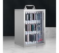 Boîte de rangement portable en acier inoxydable durable pour téléphones portables, école et prison, rangement sécurisé pour téléphones portables (48)