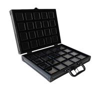 Boîte de rangement portable en alliage d'aluminium avec mécanisme de verrouillage, accessoire pour une meilleure sécurité et organisation des bijoux