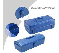 Boîte de rangement portable en métal pour outils pour amateurs de bricolage et professionnels (36 x 15 x 10 cm)