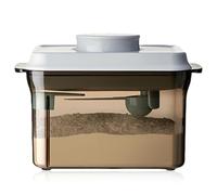Boîte de rangement portable en poudre de lait de 1 l, distributeur de lait en poudre scellé, récipient avec cuillère, résistant à l'humidité pour le stockage du lait en poudre et des aliments (300 g)