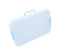 Boîte de Rangement Portable pour Sable Couvercle Bac à Sable Intérieur Extérieur Contenant Généreuse Doubles Poignées