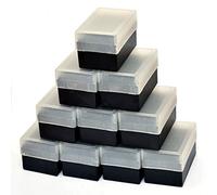 Boîte de rangement porte-diapositives Betaplastic noir avec bouchon semi-transparent 10 pièces. 90 x 57.5 x 53.5 mm