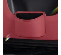 Boîte de Rangement Porte-gobelet pour Ford Explorer | dal 2012, Poubelle de Voiture Organisateur de Console Cuir Nappa Multifonctionnel,Red