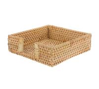 Boîte de rangement porte-serviettes en papier distributeur de serviettes en rotin dîner porte-mouchoir Unique