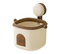 Boîte de rangement, poubelle murale avec ventouse, boîte de rangement compacte, facile à installer, force d'aspiration fiable, 16,5 cm, pour salle de bain, cuisine et chambre à coucher