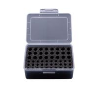 Boîte de rangement pour 54 piles 2 A 3 A Structure efficace Espace vue claire Support de batterie extérieur