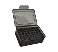 Boîte de rangement pour 54 piles 2 A 3 A Structure efficace Espace vue claire Support de batterie extérieur