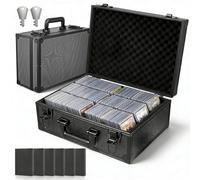 Boîte de Rangement pour 600+ Top Loaders 3x4 Pouces 35PT, Organisateur de Cartes à Collectionner et Sportives, Compatible avec les Cartes One Touch