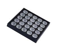 Boîte de rangement pour accessoires 25/50 compartiments avec boîtes en aluminium transparent pour une identification facile des perles, goujons, unguis art