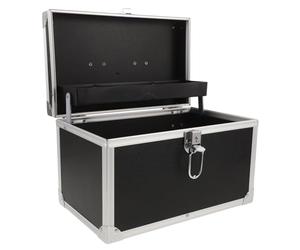 Boîte de Rangement pour Accessoires de Magicien, Coffret Noir Robuste | Organisation Interne Soignée, Extérieur Résistant aux Rayures Intempéries, Usage Quotidien et Extérieur