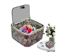 Boîte de rangement pour accessoires pour cheveux, boîte de rangement pour accessoires pour cheveux | Accessoires transparents pour cheveux avec tête de tête, boîte de Herr