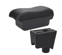 Boîte de rangement pour accoudoir Console Centrale De Voiture Accoudoir Boîte De Rangement Accessoires Intérieurs Pour R&enault Pour Sandero Pour Logan 2(B3 noir blanc 3USB)