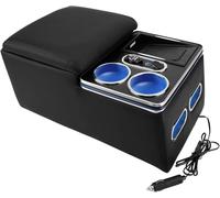 boîte de rangement pour accoudoir de voiture Accoudoir de voiture universel avec porte-gobelet