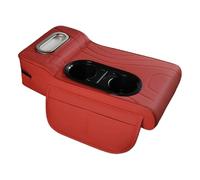 Boîte De Rangement Pour Accoudoir De Voiture - Accoudoir Pour Voiture, Organisateurs Intérieurs D'accessoires Automobiles, Coussin Central En Cuir, Tapis Rehausseur 4 En 1, Porte-gobelet Multifonction