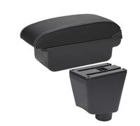 Boîte de rangement pour accoudoir Pour R&enault Pour Captur Pour Clio 3 III IV Boîte D’accoudoir De Voiture Rangement Accessoire Intérieur(C3 Noir blanc Sans USB)