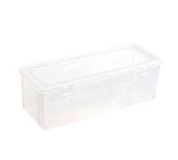 Boîte de rangement pour aliments design mince Organisation Cuisine Pâtes Boîte de rangement 1950 ml Bonne fermeture à glissière transparente grande capacité Rectangle d'épicerie longue transparente