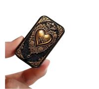 Boîte de Rangement pour Allumettes Vintage Slide-Open Empty Metal Match Box with Retro Metallic Finish Acts