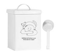 Boîte de rangement pour animaux de compagnie - Poubelle compacte avec couvercle, pelle attachée | Organiseur de cuisine hermétique, support scellé pour biscuits, litière, céréales avec nourriture