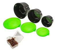 Boîte de rangement pour appâts - Boîte de rangement pour appâts 3 pièces - Boîte de rangement pour vers de terre, accessoires de pêche étanches, support d'appât léger pour, Vert, Consulte la