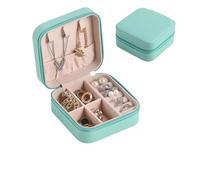 Boîte de Rangement pour Bijoux Boîte à bijoux voyage goujons collier bague boîte à bijoux, boîte de rangement de bijoux Portable(Green)