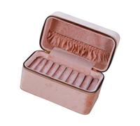 Boîte de rangement pour bracelets et bijoux - En cuir synthétique et velours - Pour fiançailles, commode, maison, montres - 18 x 9,5 x 11,5 cm